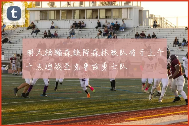 明天杨瀚森缺阵森林狼队将于上午十点迎战圣克鲁兹勇士队